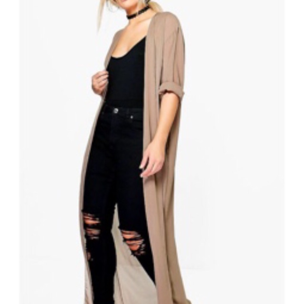 Chiffon boohoo duster- sold already!